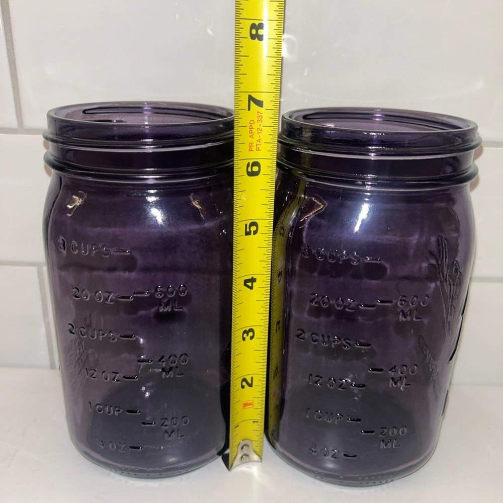 Purple Ball Mason Jars - Picture 3 of 7